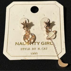 New Pair of Naughty Girl by Naughty Cat Celestial Earrings
